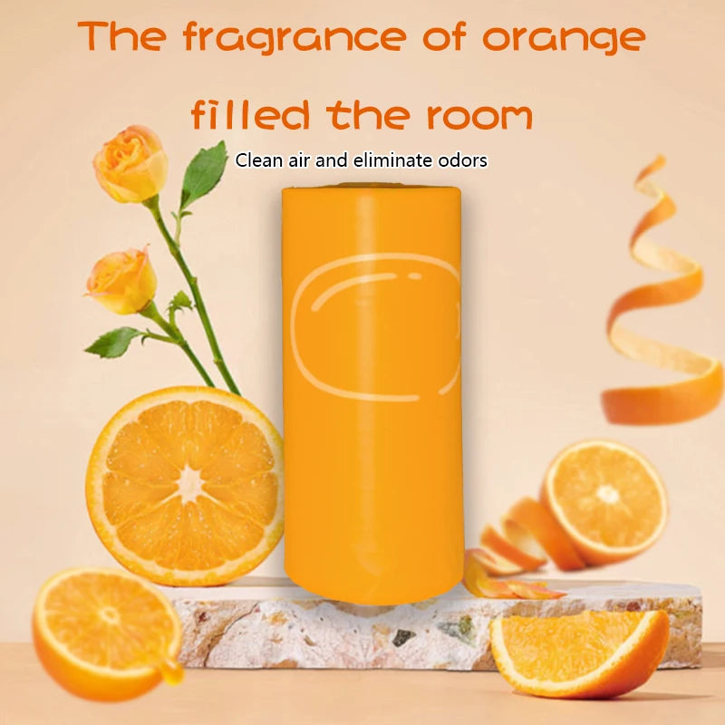 Eco-Friendly Orange-Scented Pet Poop Bags with Dispenser