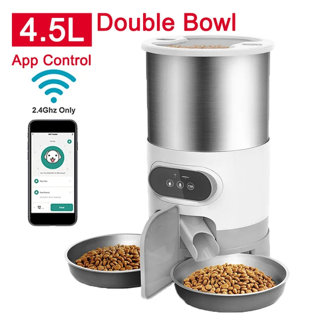 Smart Cat Feeder with Remote Control & LCD Display