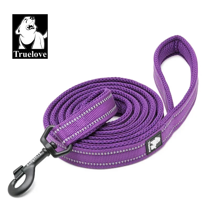 Soft Pet Leash – Reflective Nylon Mesh Padded Leash