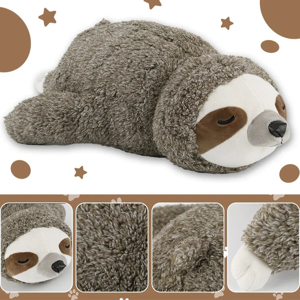 Forest Sloth Puppy Heartbeat Toy for Stress Relief
