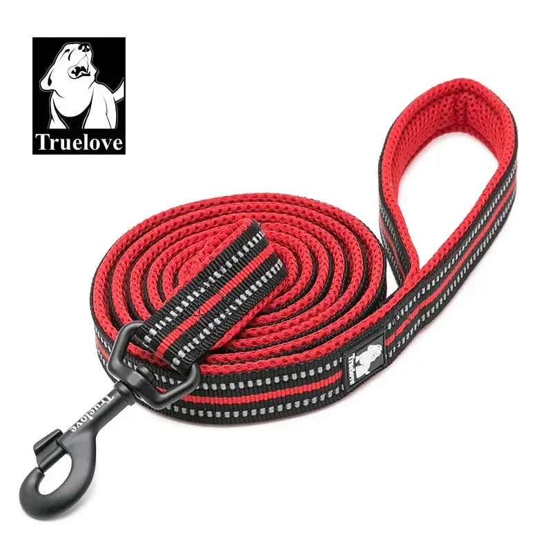 Soft Pet Leash – Reflective Nylon Mesh Padded Leash