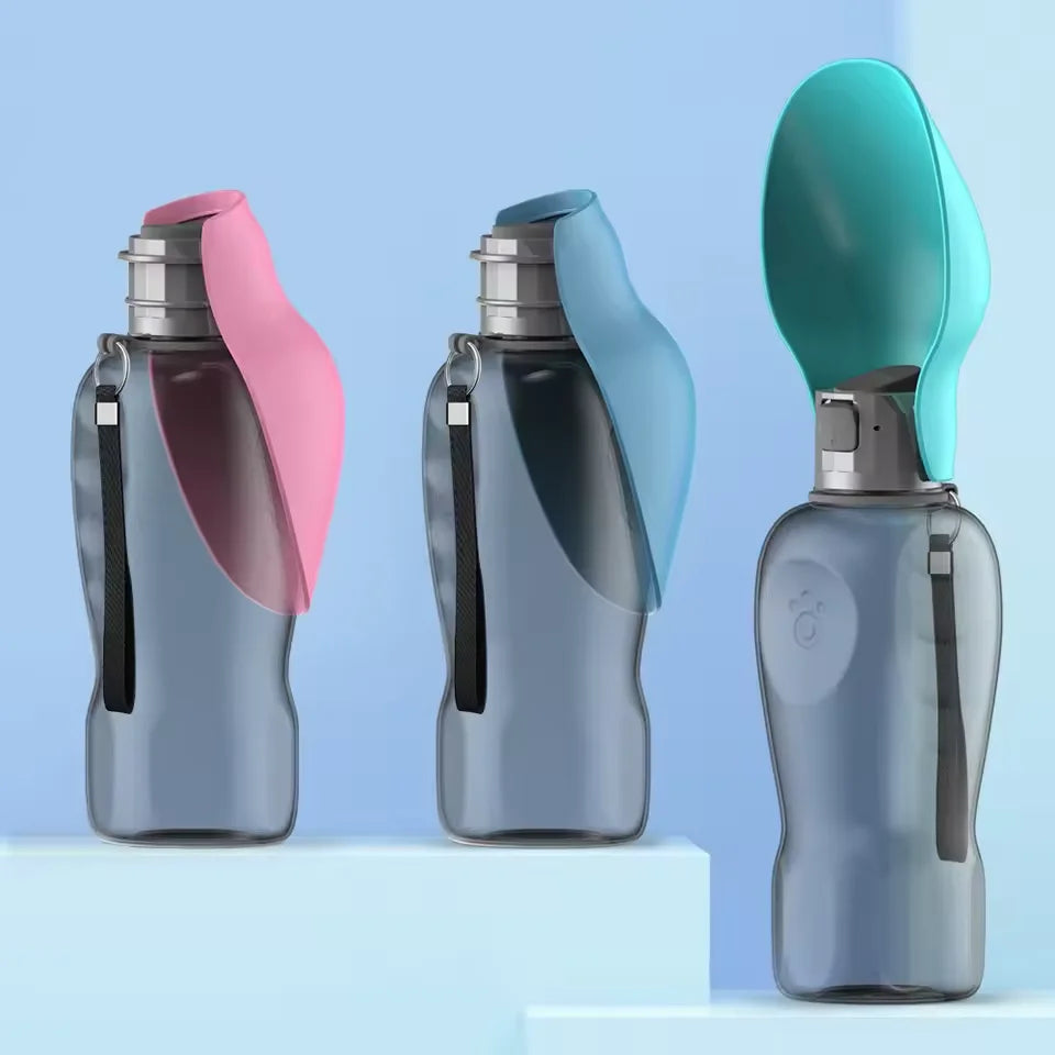 Portable Dog Water Bottle with Folding Cup