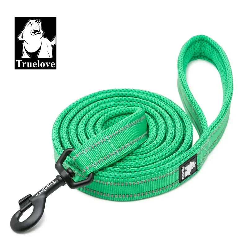 Soft Pet Leash – Reflective Nylon Mesh Padded Leash