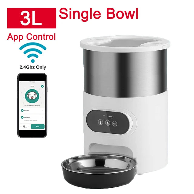Smart Cat Feeder with Remote Control & LCD Display
