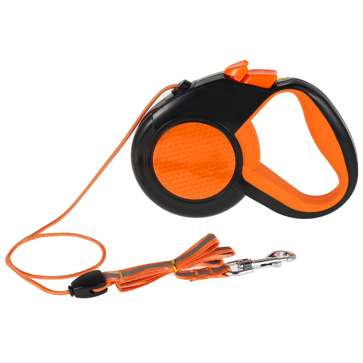 Retractable Dog Leash with Reflective Tape & Non-Slip Handle