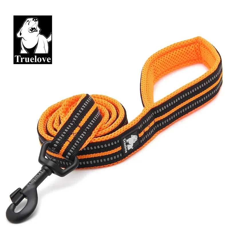 Soft Pet Leash – Reflective Nylon Mesh Padded Leash